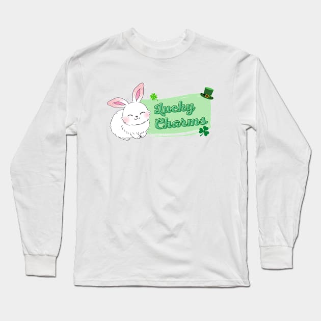 Lucky Charms with rabbit Long Sleeve T-Shirt by FullMoon